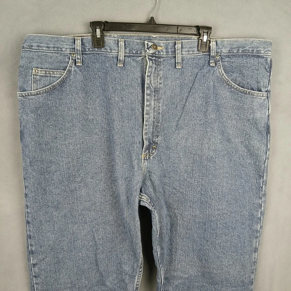 Wrangler Five Star Premium Relaxed Fit Jeans Mens‎ 40x30 Blue Light Wash Denim